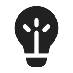 Lightbulb Filament SVG Icon
